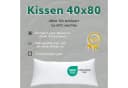 Livessa Kopfkissen mit Bezug Anthrazit Mikrofaser Bild 3