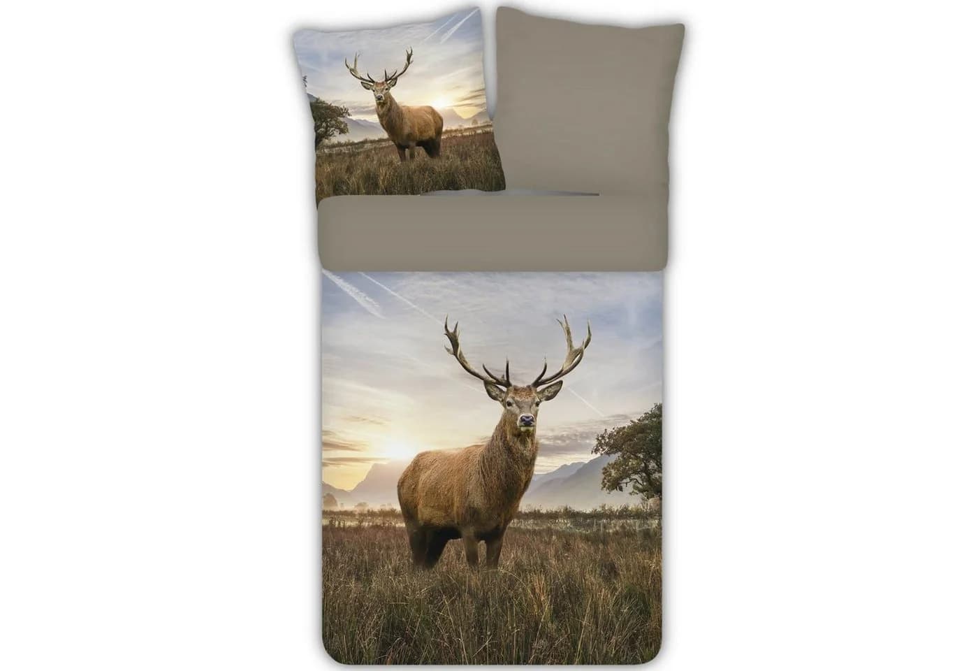 ESPiCO Bettwäsche Hirsch Trendy Bedding Renforcé 2-teilig Bunt - Bild 2