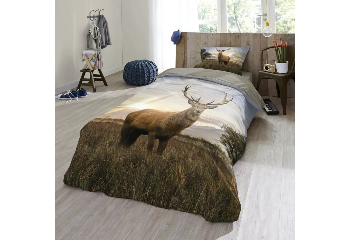 ESPiCO Bettwäsche Hirsch Trendy Bedding Renforcé 2-teilig Bunt - Bild 5