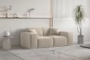 Fun Möbel Polstergarnitur Sofaset Designersofa CELES Premium 3-2-1 Beige Stoff Bild 4