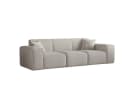 Fun Möbel Designersofa CELES PREMIUM 3-Sitzer Beige Stoff Bild 1