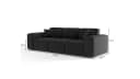Fun Möbel Designersofa CELES PREMIUM 3-Sitzer Beige Stoff Bild 3