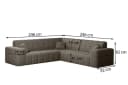 Fun Möbel Ecksofa NANCY Universal grau Stoff Harmony Bild 1