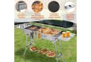 TLGREEN Klappgrill Edelstahl mit Gusseisenpfanne Bild 1