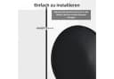 TLGREEN Wandspiegel Rundspiegel Ø60/80cm Schwarz Bild 5