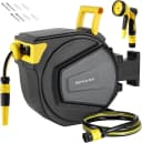 TLGREEN Gartenschlauch 30m mit Aufroller 180° schwenkbar Bild 2