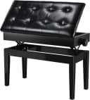 TLGREEN Klavierbank Höhenverstellbar 48-58 cm mit PU-Leder & Stauraum Bild 2