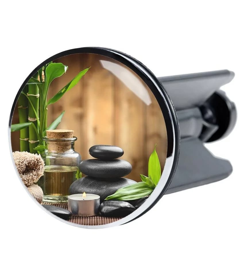 Sanilo Waschbeckenstöpsel Spa Ø 4,0 cm Grün Hochwertig Universell Mit Motiv 100% Wasserdicht - Bild 2