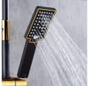 DENU-Home Duschsystem Brausegarnitur Schwarz/Gold Thermostat-Mischbatterie Bild 3