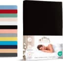 Livessa Spannbettlaken 100% Baumwolle Schwarz Bild 2