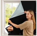 Youyijia Magnetisches Verdunkelungsrollo Zuschneidbar Schwarz Silber Bild 2