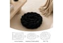 Youyijia Sitzkissen Schwarzes Geflochtenes Knotenkissen Lang Gepolstert Bild 3