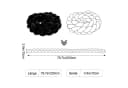 Youyijia Sitzkissen Schwarzes Geflochtenes Knotenkissen Lang Gepolstert Bild 4