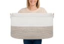 Youyijia Faltbarer Wäschekorb 65L aus Baumwollseil Braun Bild 2