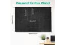 Youyijia Selbstklebende Filz-Pinnwand 6er Set Schwarz mit 30 Pinnnadeln Bild 1