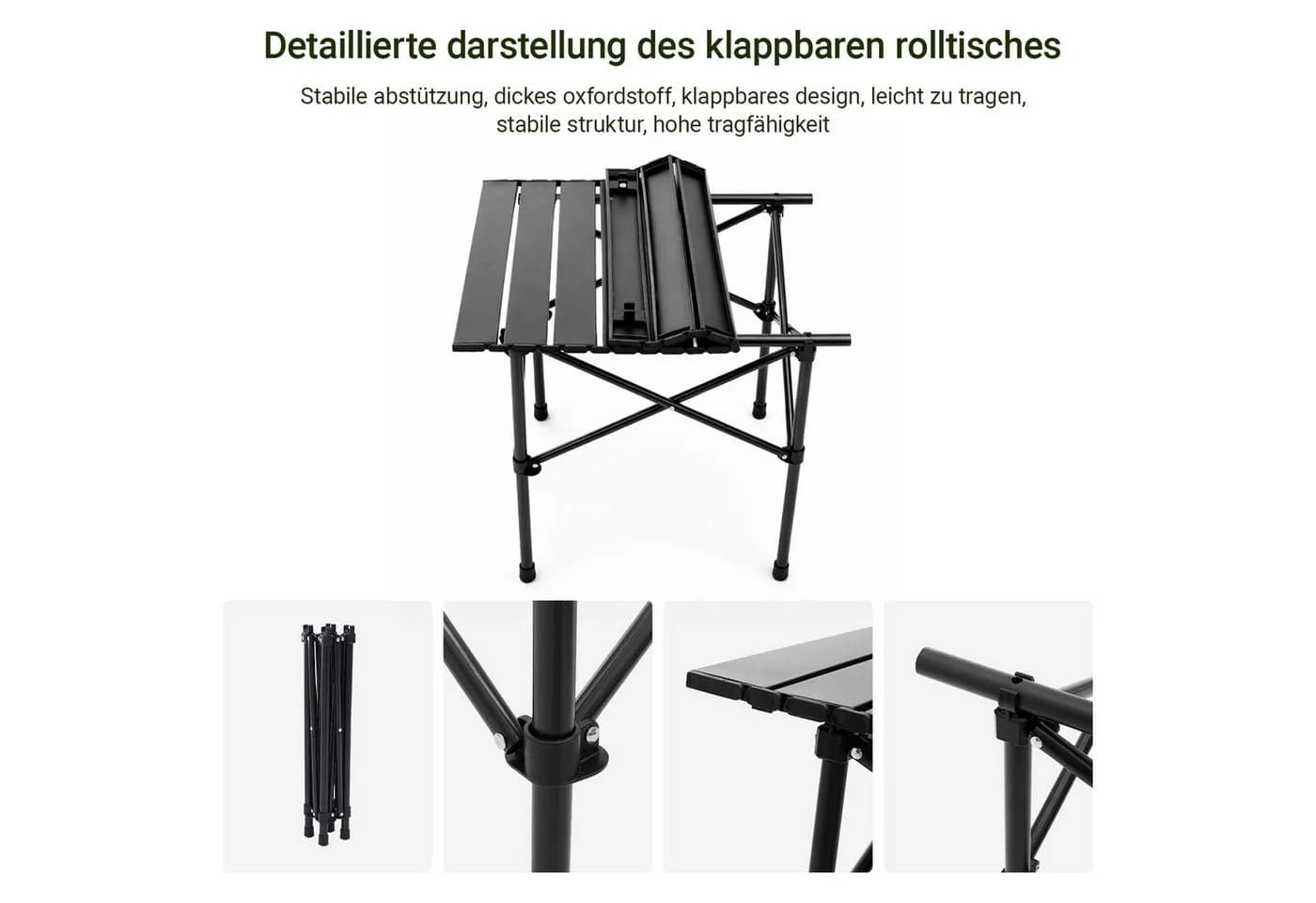 Youyijia Klapptisch Outdoor Set 5-tlg. Metall - Bild 3