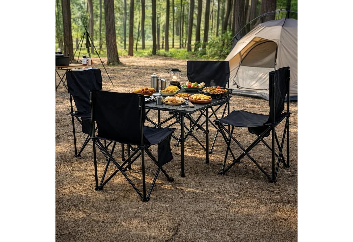 Youyijia Klapptisch Outdoor Set 5-tlg. Metall - Bild 5