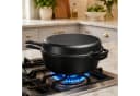 Youyijia Gusseisen Kombikocher 2-in-1 Dutch Oven mit Pfannendeckel Bild 1