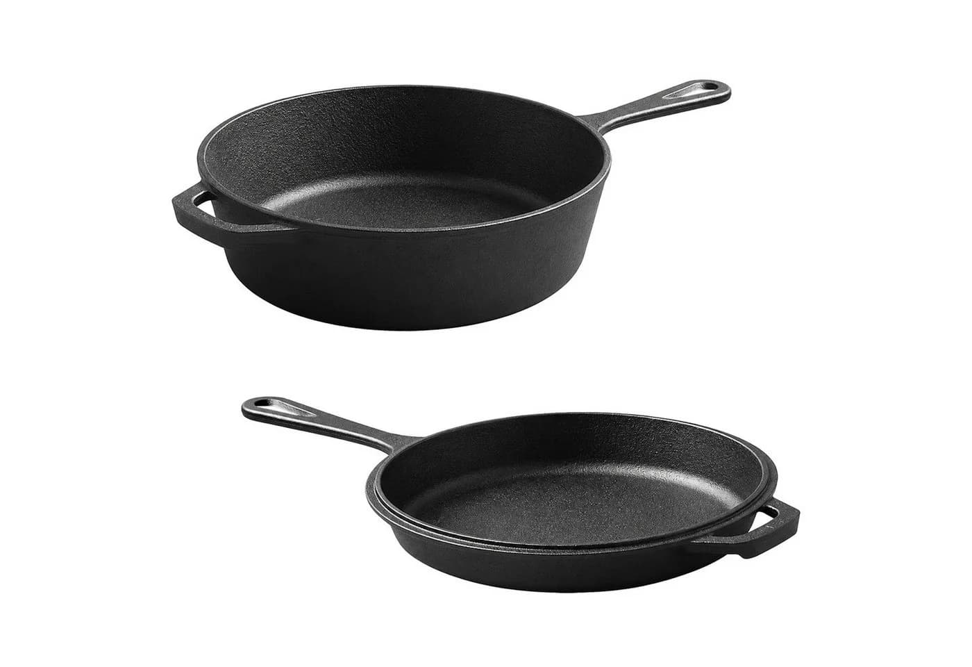 Youyijia Gusseisen Kombikocher 2-in-1 Dutch Oven mit Pfannendeckel - Bild 2