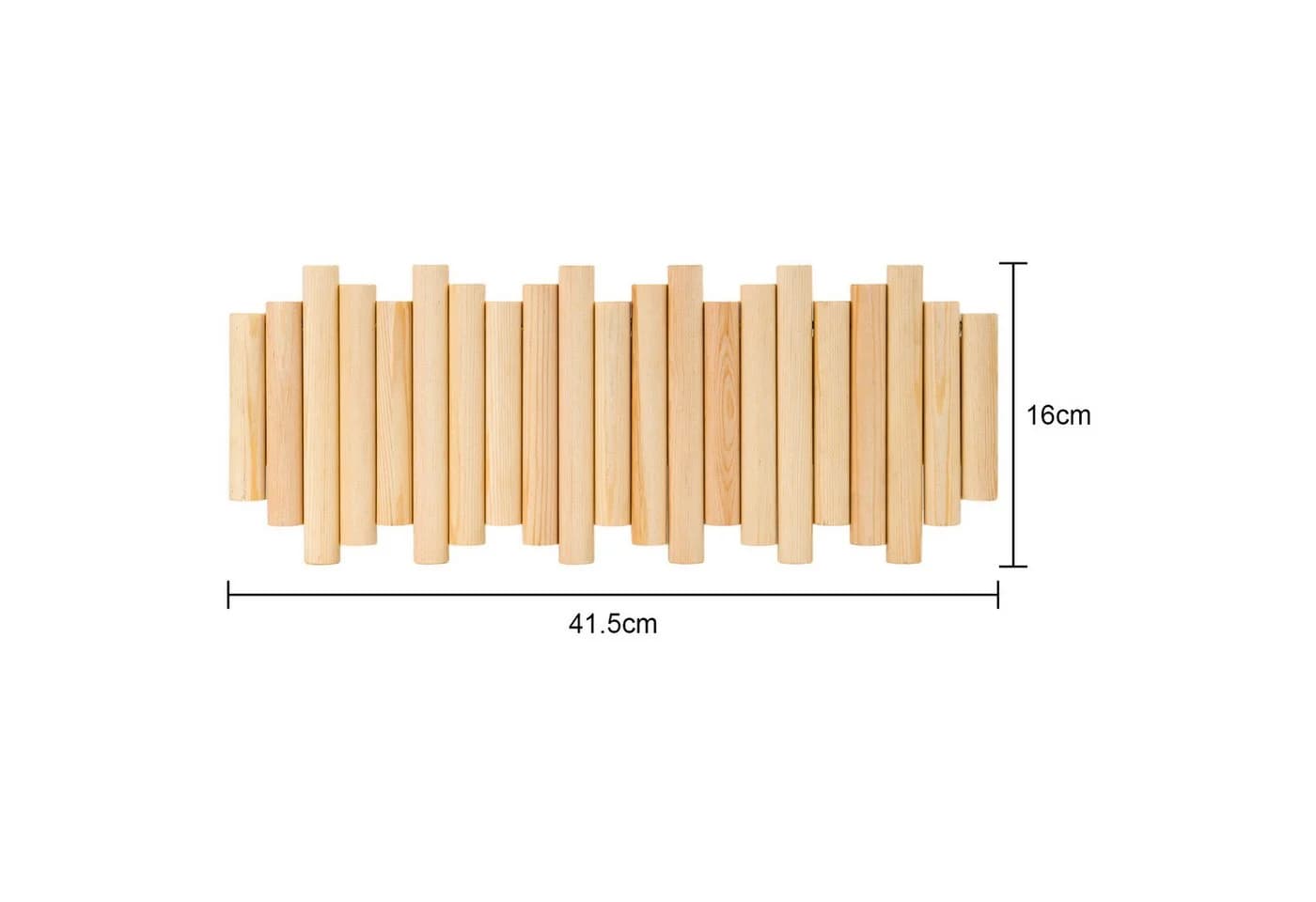 Youyijia Garderobenhaken 7 Klapphaken Holz