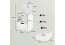 Youyijia Beistelltisch mit Schublade - 60x32,5x25,5cm, Weiß Bild 3