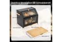 Youyijia Brotkasten aus Bambus mit integriertem Schneidebrett Bild 3