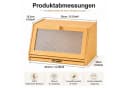 Youyijia Brotkasten aus Bambus mit integriertem Schneidebrett Bild 1
