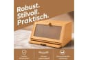 Youyijia Brotkasten aus Bambus mit integriertem Schneidebrett Bild 4