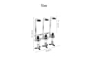 Youyijia Flaschenregal 3-fach Wand-Schnapsspender 30 ml silber Bild 1