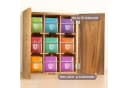 Youyijia Aufbewahrungsbox aus Holz mit Deckel, 9 Fächer für Tee & Kaffee Bild 3