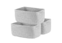 Youyijia Aufbewahrungskörbe 3er Set Baumwolle Natur Bild 2
