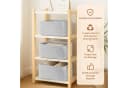 Youyijia Aufbewahrungskörbe 3er Set Baumwolle Natur Bild 3