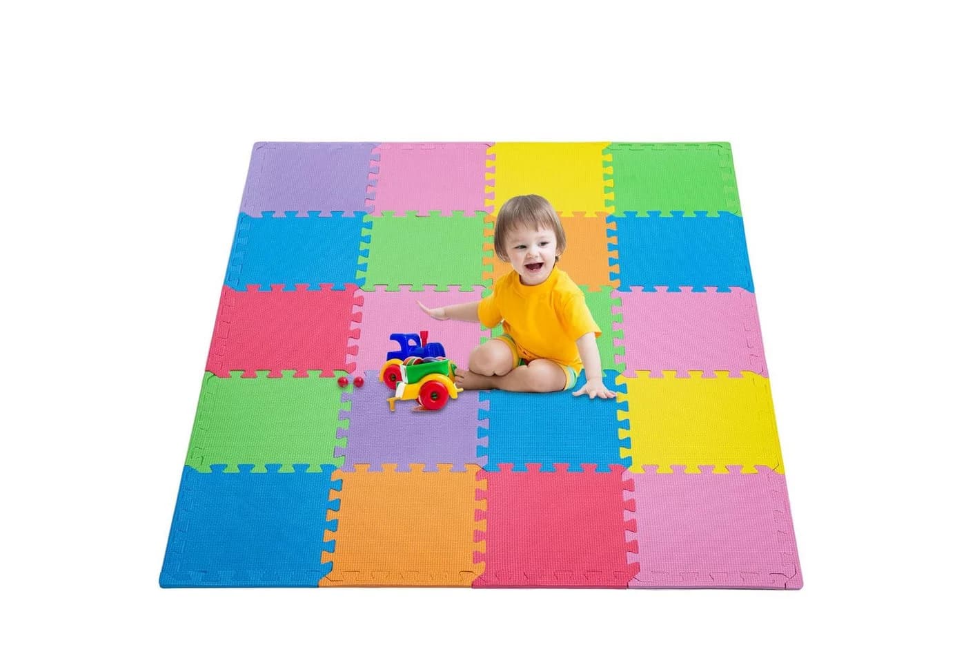 Youyijia Baby Spielmatte 20-teilig Grau/Off-White EVA Schaumstoff - Bild 2