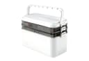 Youyijia 3-lagige Medizinbox Aufbewahrungsbox Weiß Bild 2