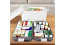 Youyijia 3-lagige Medizinbox Aufbewahrungsbox Weiß Bild 3
