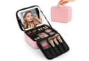 Youyijia Reise Make-up Tasche mit LED Spiegel Schwarz/Rosa Bild 2