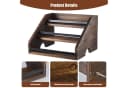 Youyijia Weinregal 3-stufig Holz Modern Braun Bild 4