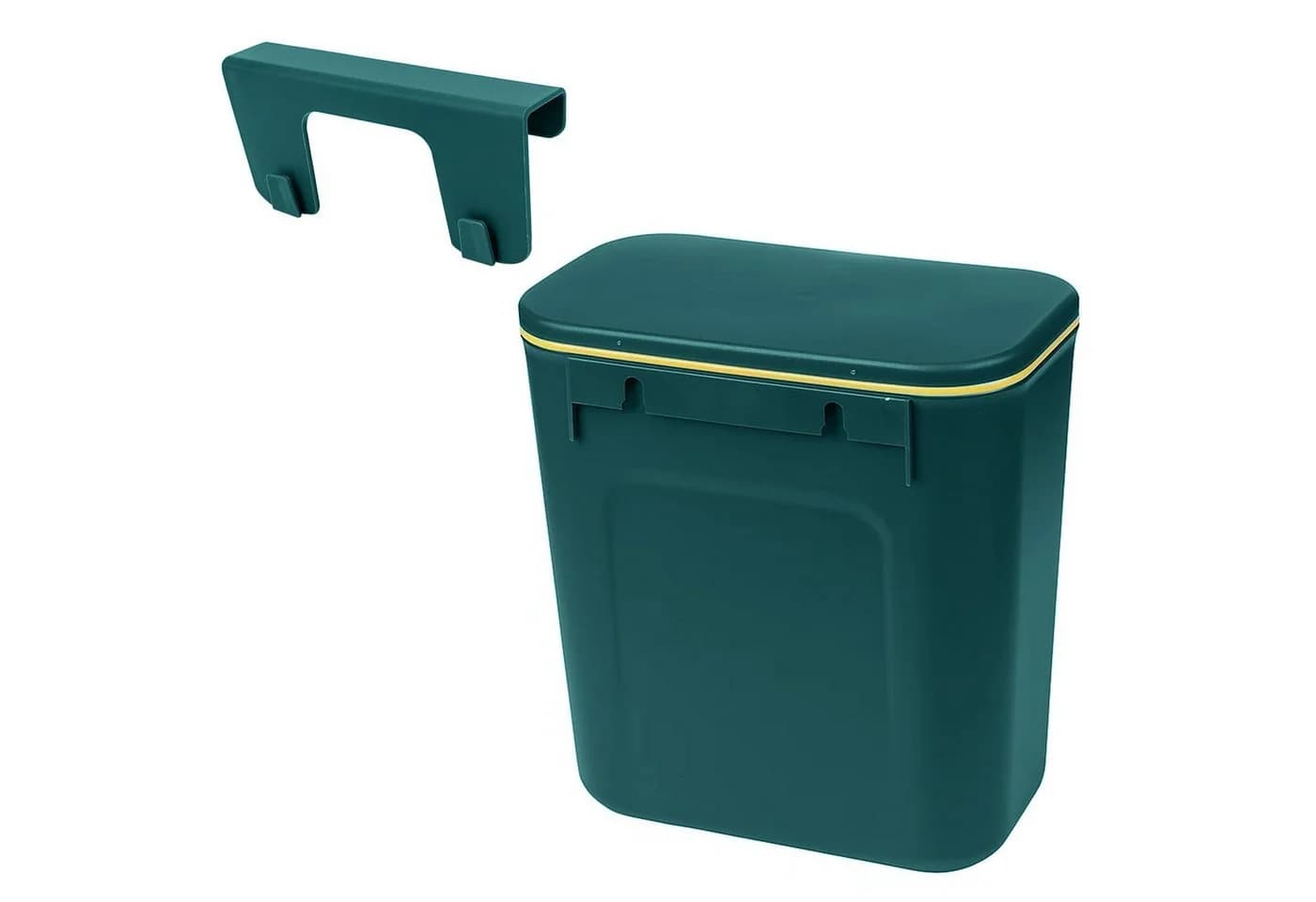 Youyijia Hängender Biomülleimer mit Deckel Grün 9L - Bild 5