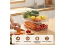 Youyijia Aufbewahrungsbox Kühlschrank Organizer Set 6er Stapelbar Transparent Bild 1