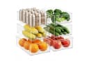 Youyijia Aufbewahrungsbox Kühlschrank Organizer Set 6er Stapelbar Transparent Bild 2