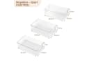 Youyijia Aufbewahrungsbox Kühlschrank Organizer Set 6er Stapelbar Transparent Bild 3