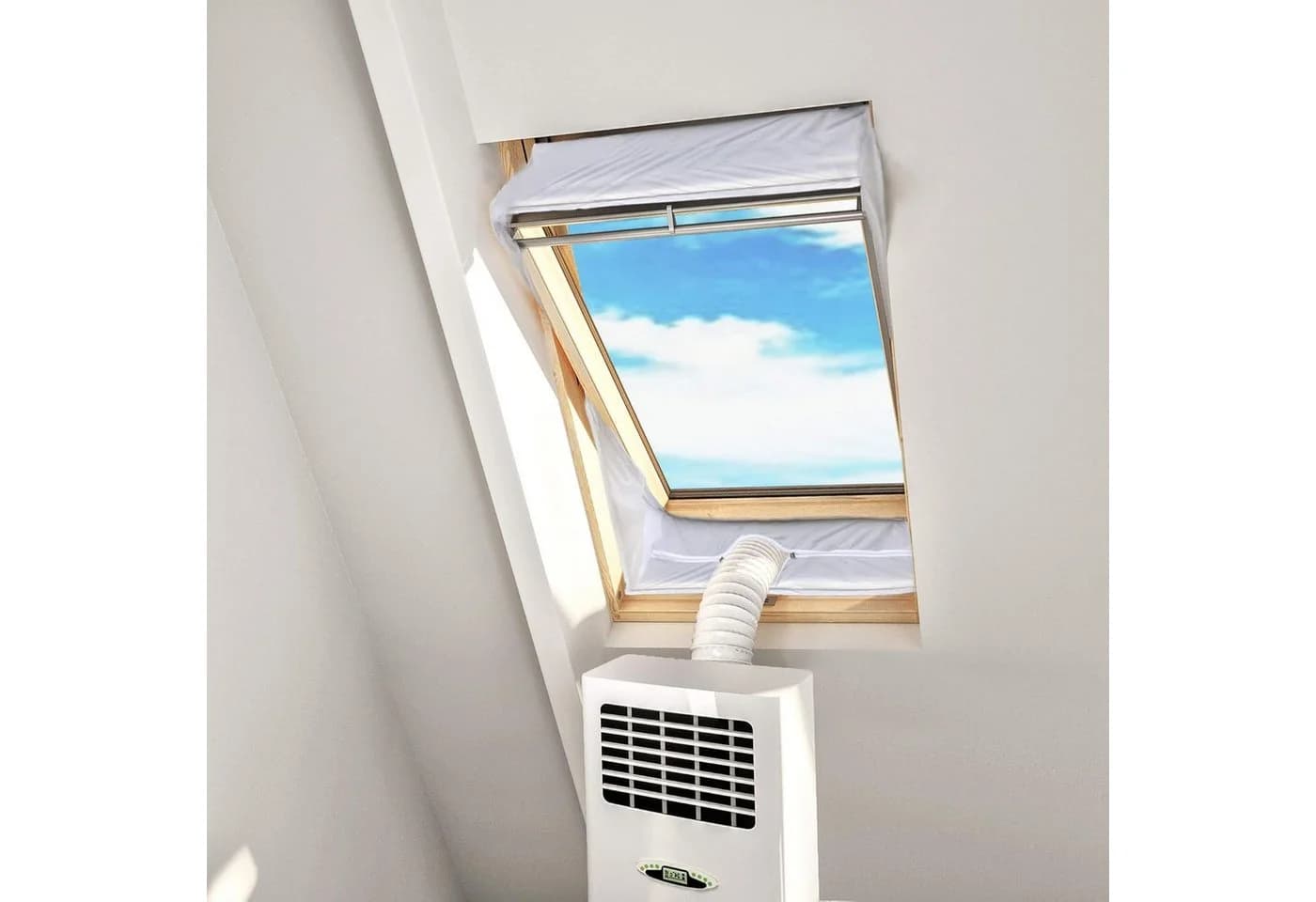 Youyijia Fensterabdichtung Klimaanlage Weiß Dachfensterrollo