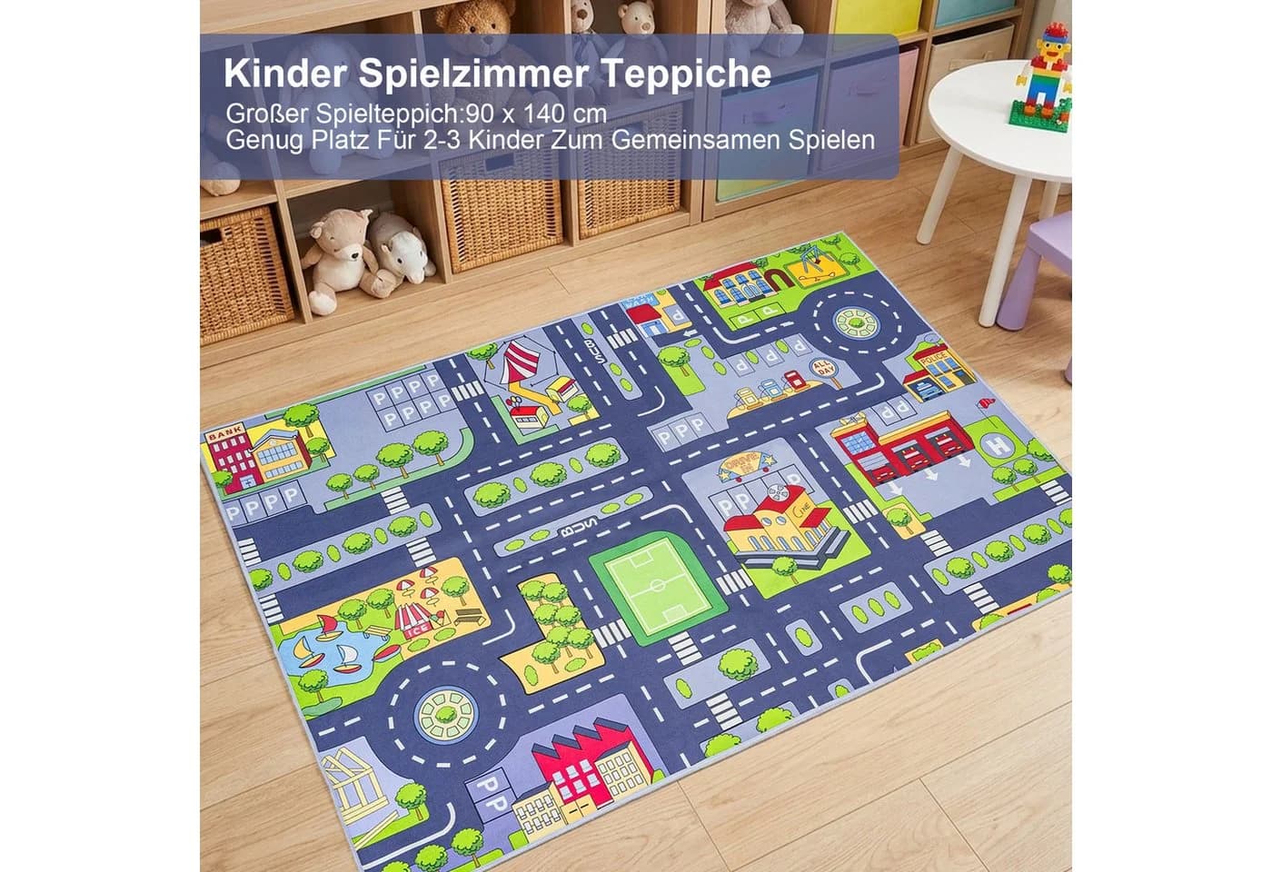 Youyijia Faltbare Baby-Spielmatte Grün Wasserdicht