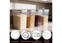 Youyijia Vorratsdosen Set 4L 4-teilig Luftdicht Transparent Kunststoff Bild 1