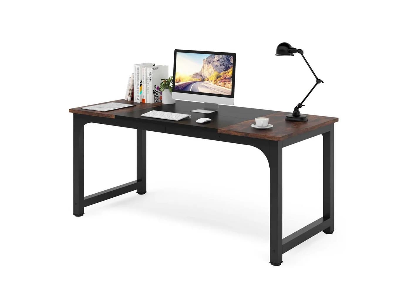 Tribesigns Schreibtisch 180x80 cm, Industrial Computertisch für Homeoffice - Bild 2
