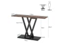 Tribesigns Konsolentisch Industrie Flurtisch 110 cm Braun Bild 1