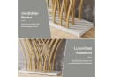 Tribesigns Konsolentisch Gold Marmoroptik 150x29.5x80 cm Bild 4