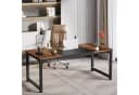 Tribesigns Schreibtisch 160/180x80 cm Industrial Braun/Schwarz Bild 1