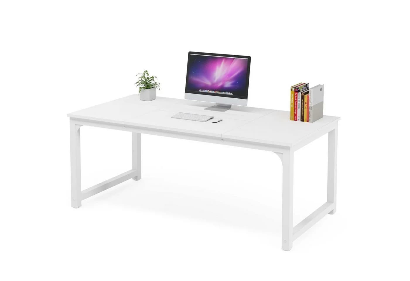 Tribesigns Schreibtisch 180x80 cm, Industrial Computertisch für Homeoffice - Bild 2