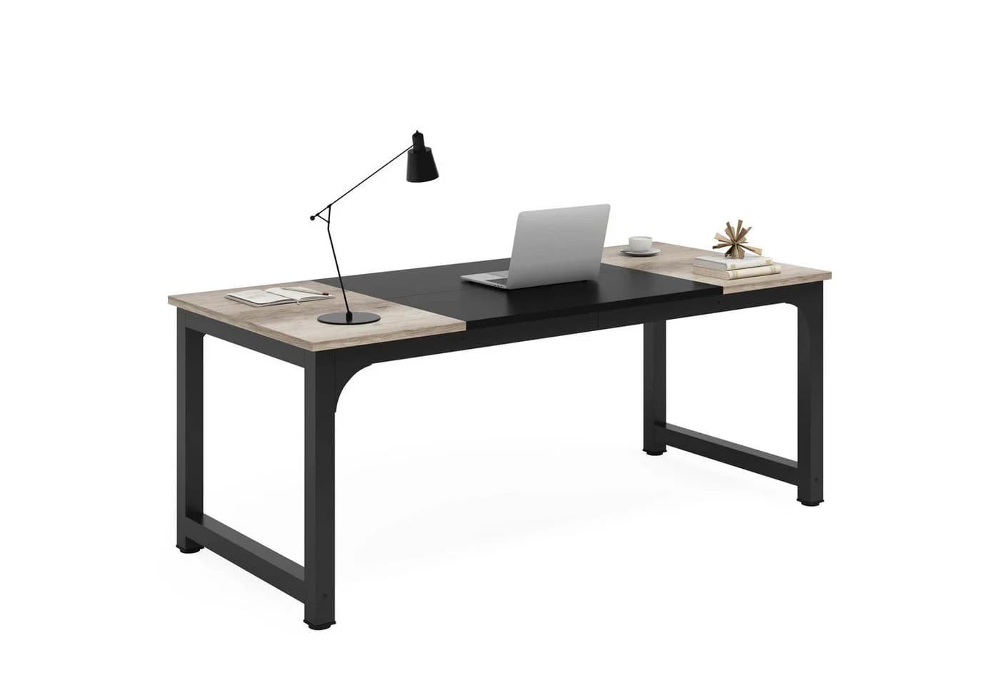 Tribesigns Schreibtisch 160/180x80 cm Industrial Homeoffice - Bild 2